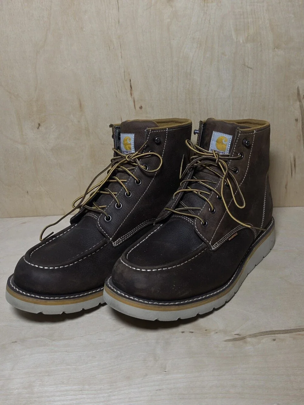 Carhartt Men's Waterproof 6-Inch Moc Toe Wedge Work Boots (Style CMW6095)